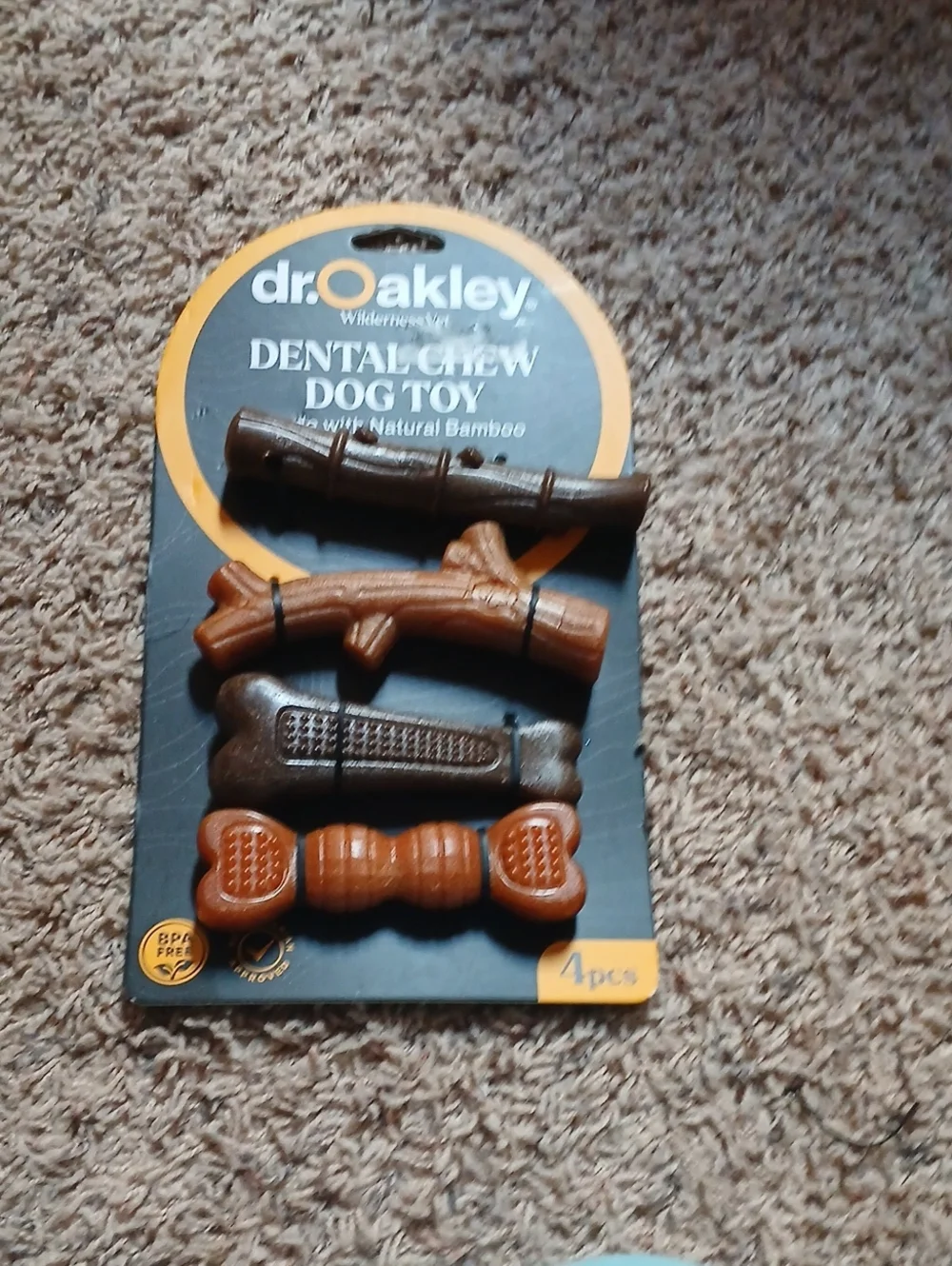 dr. Oakley Dental Chew Dog Toy - Brown
